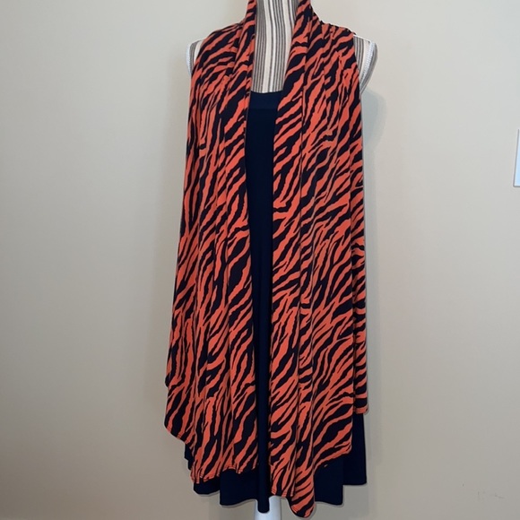 Ronnie Salloway Open Front AU Tigers Cardigan Vest Size Large - Picture 5 of 5